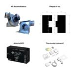 PACK Poêle à granulés silencieux étanche fonte BR9 PREMIUM + Kit ventouse Dinak – Image 6